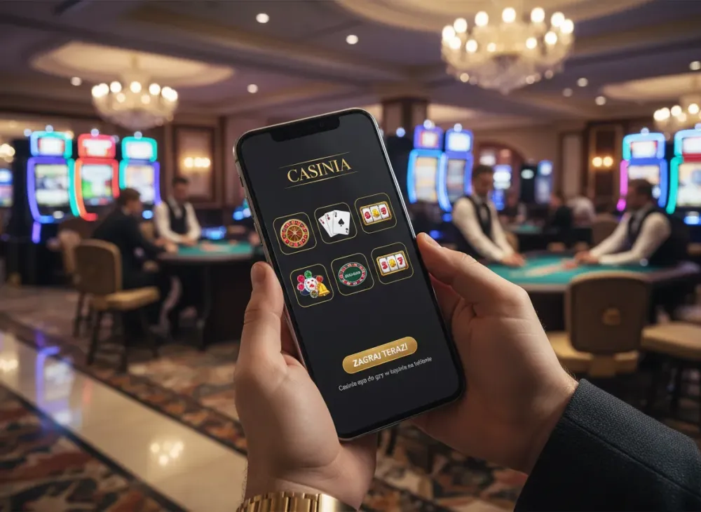 Casinia app do gry w kasynie na telefonie