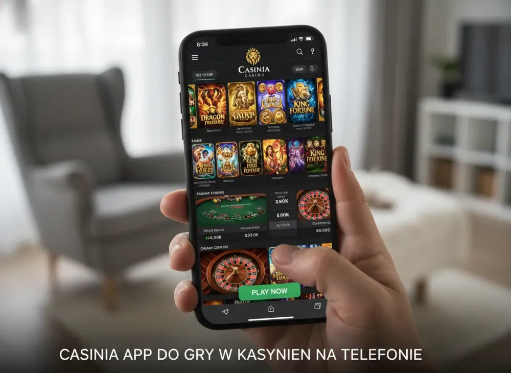 Casinia app do gry w kasynie na telefonie